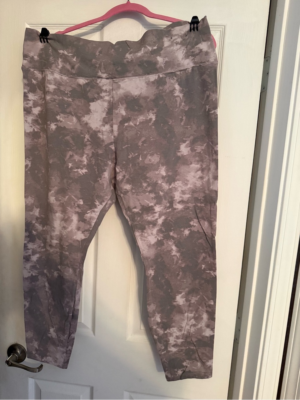 Women’s Tie-Dye Print Leggings in Gray
